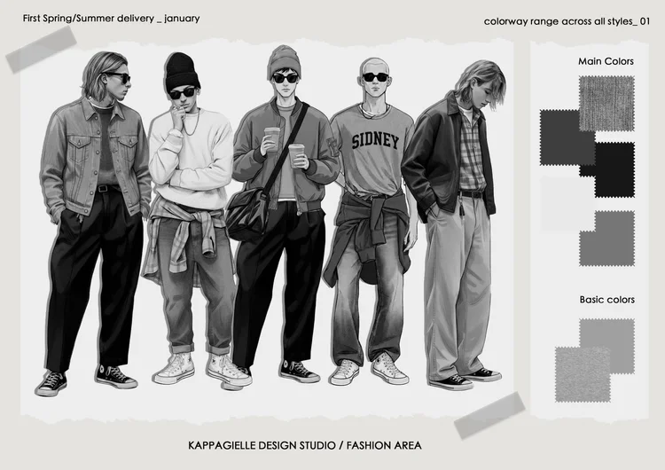 Spring summer delivery sketches