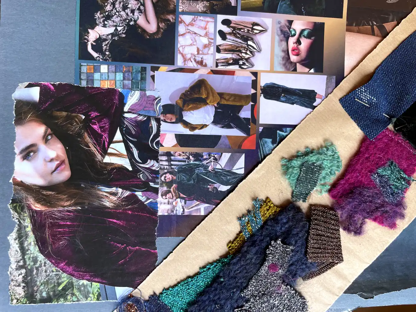 Womenswear collection fabric study