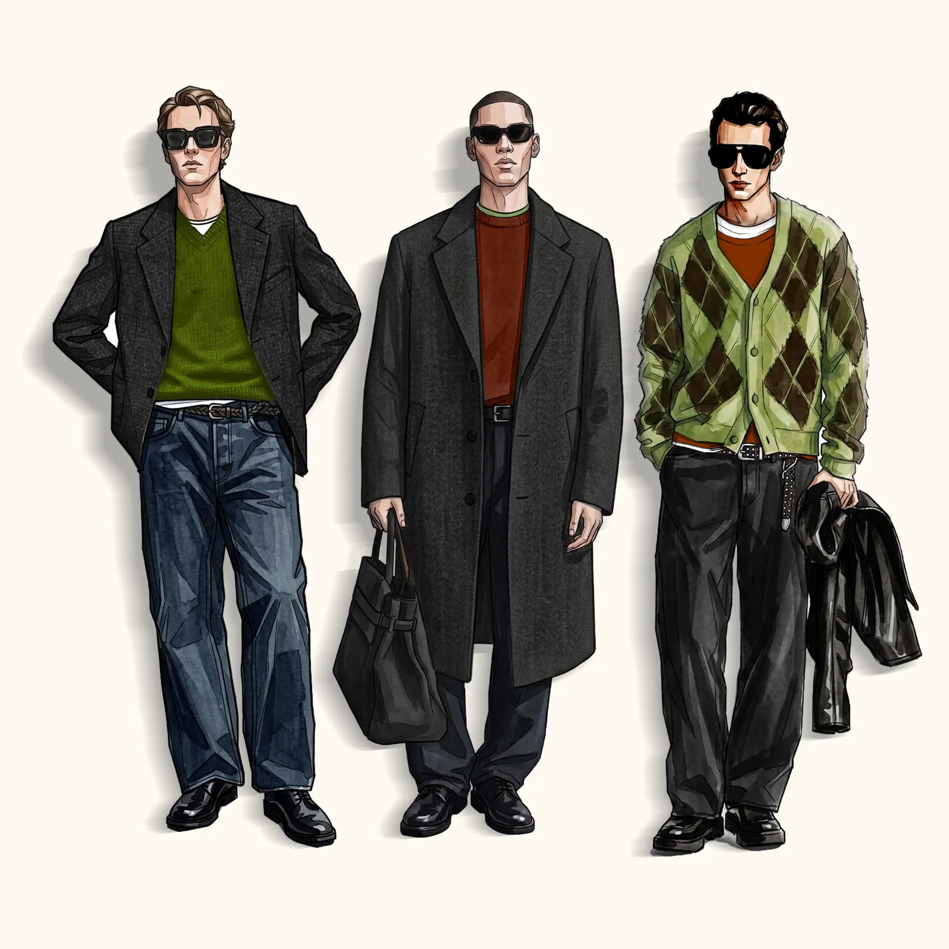 Menswear illustration study 01