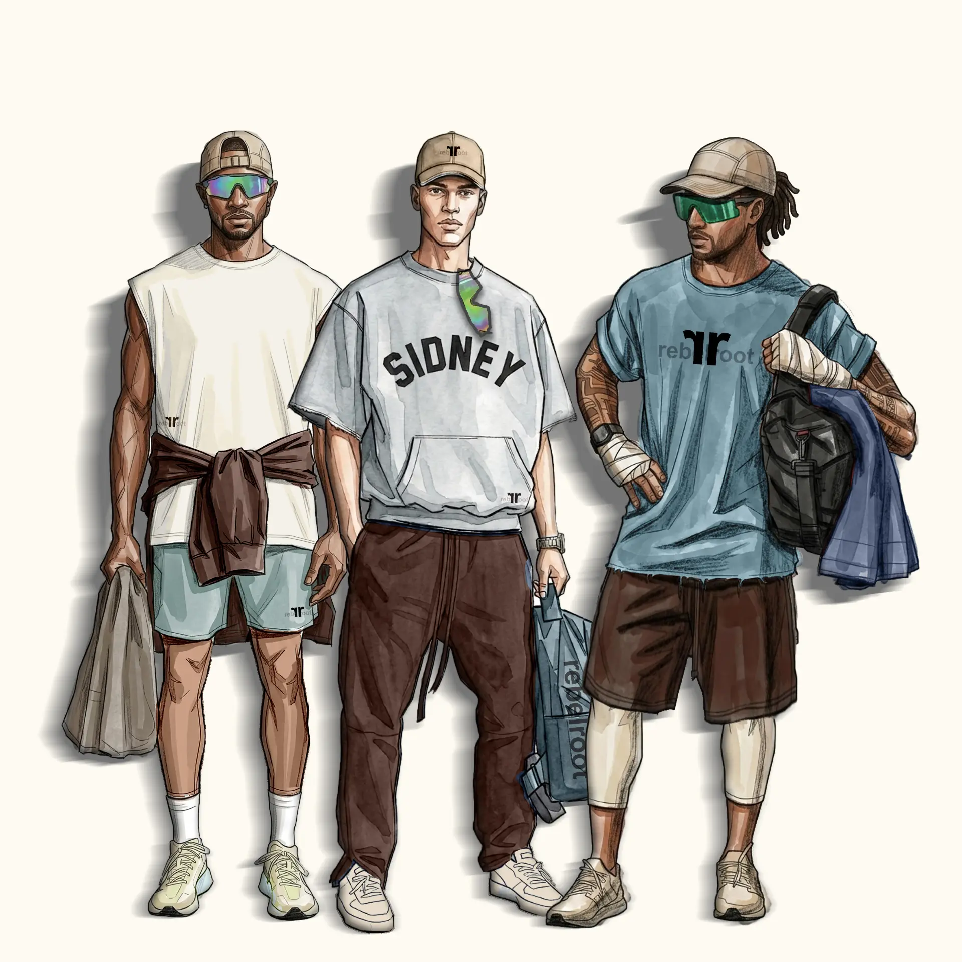 Activewear menswear studies