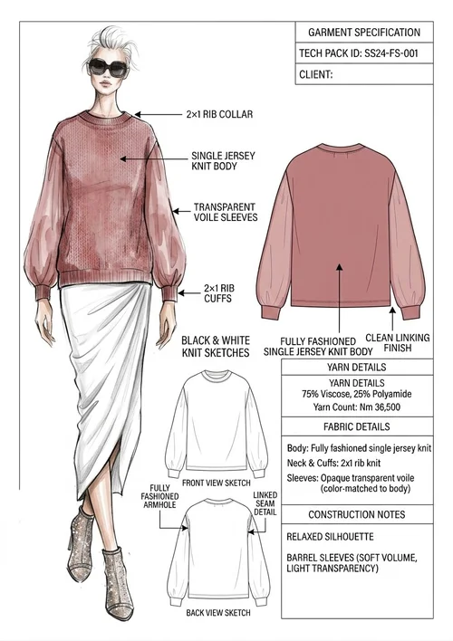 Garment tech pack